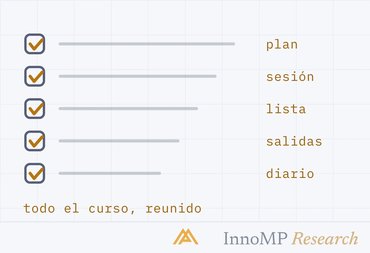 Ilustración de portada de InnoMP Research — una rutina duradera