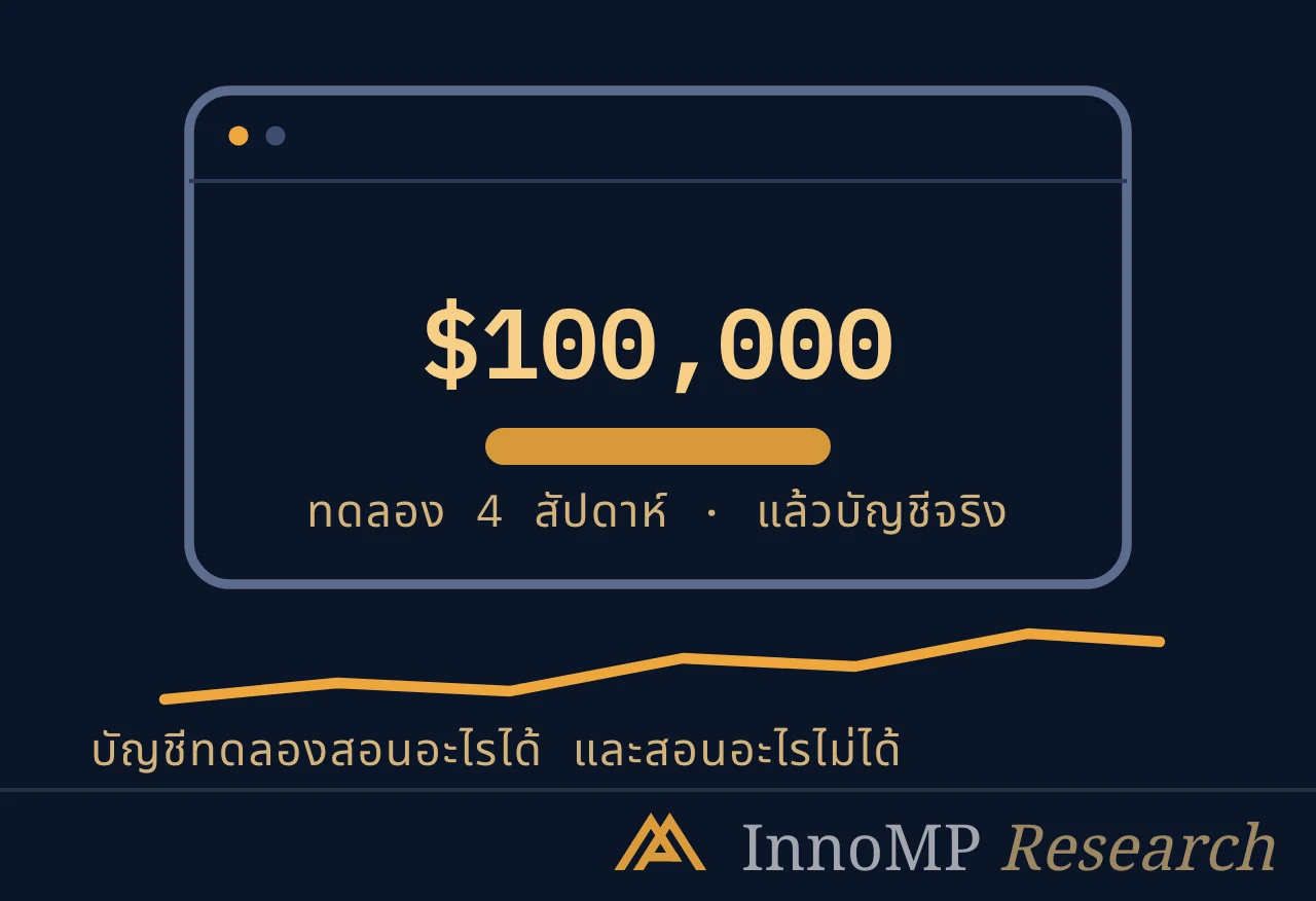 ภาพปกประกอบของ InnoMP Research — ฝึกให้เหมือน ของจริง